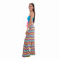 Pantalón zigzag pierna ancha