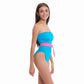 Bañador straples azul