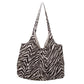 Bolsa zebra café con beige