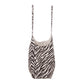 Bolsa zebra café con beige