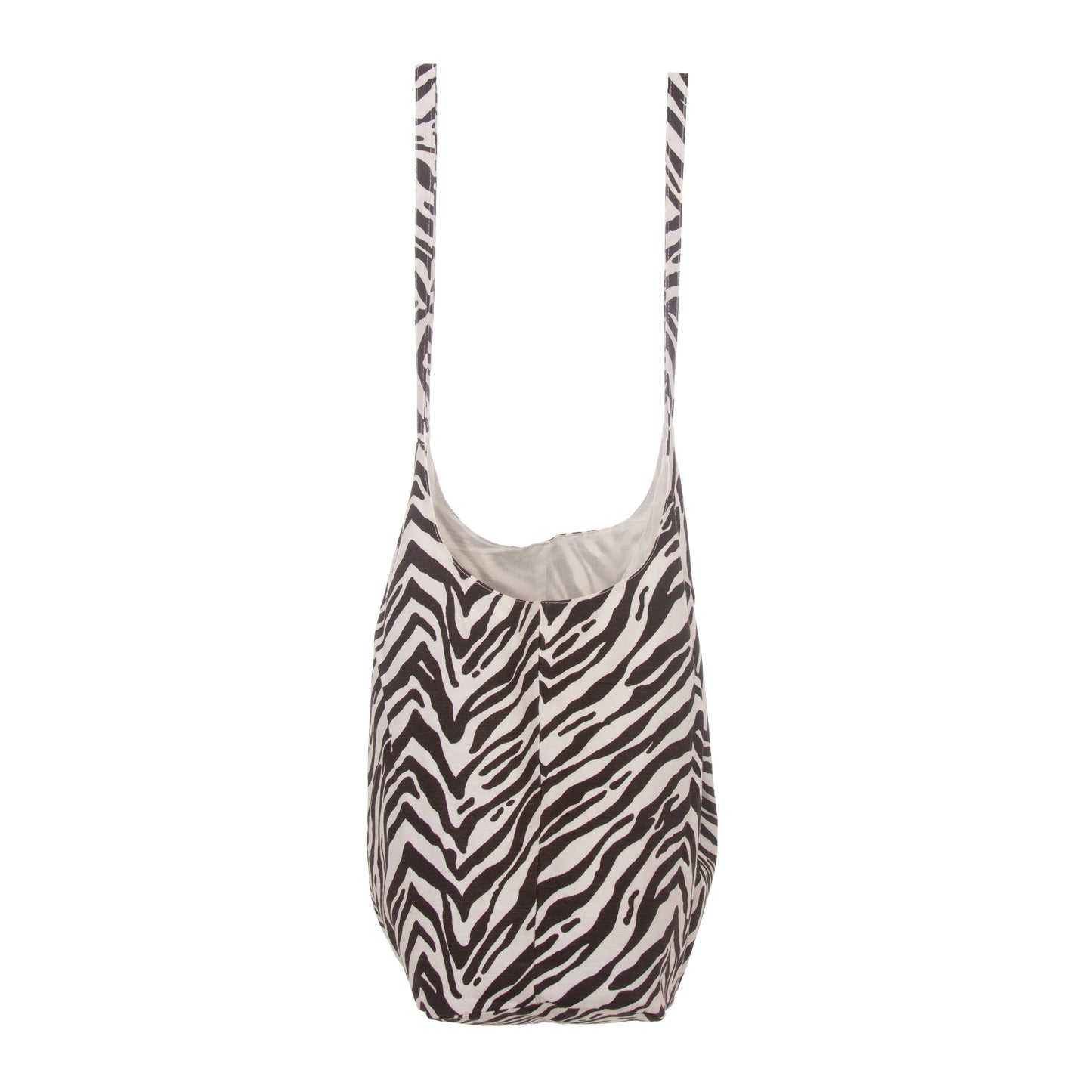 Bolsa zebra café con beige