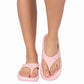 Sandalia de horqueta rosa